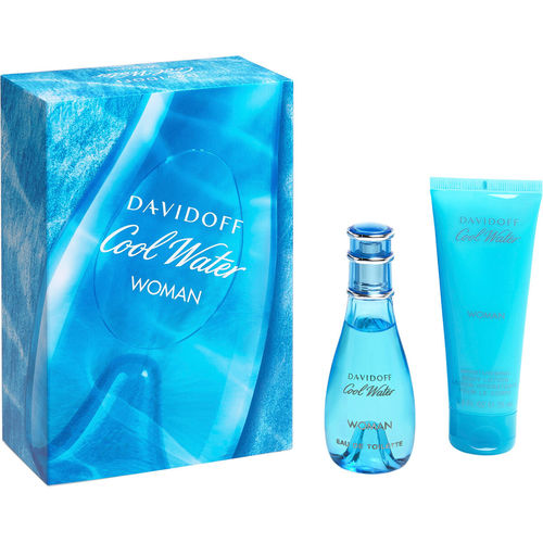 Davidoff Cool Water Woman Dárková sada dámská toaletní voda 30 ml a tělové mléko 75 ml