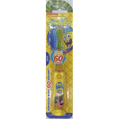SpongeBob Toothbrush - Blikající kartáček na zuby 