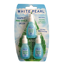 Kvapky pre svieži dych White Pearl 3 x 3,7 ml