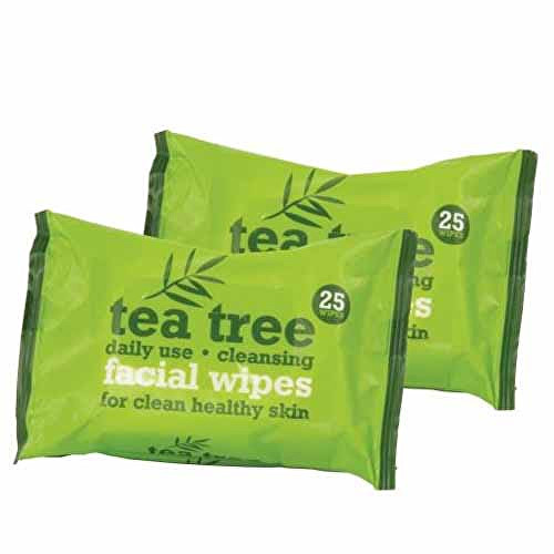 Tea Tree Facial Wipes - Čistící ubrousky 25 ubrousků