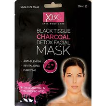 Body Care Black Tissue Charcoal Detox Facial Mask - Plátýnková pleťová maska