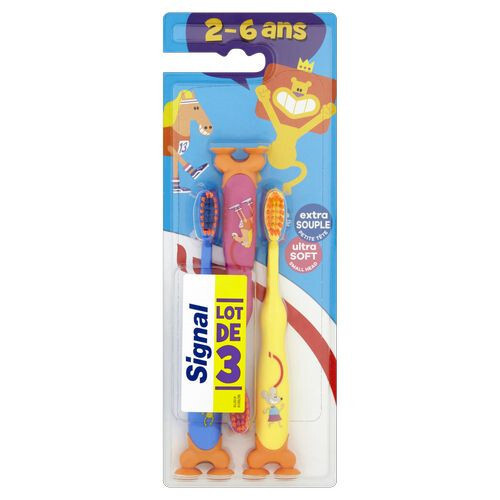 Kids Ultra Soft Toothbrush ( 3 ks ) - Dětský zubní kartáček 