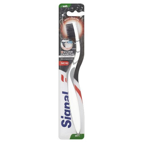Silver Charcoal Soft Toothbrush - Zubní kartáček