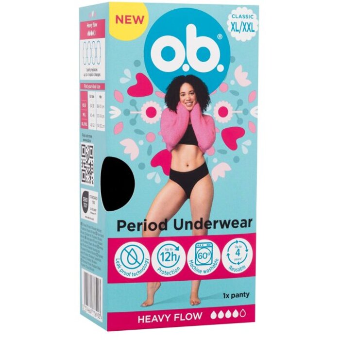 O.b. Period Underwear XL/XXL - Menstruační kalhotky 1 ks