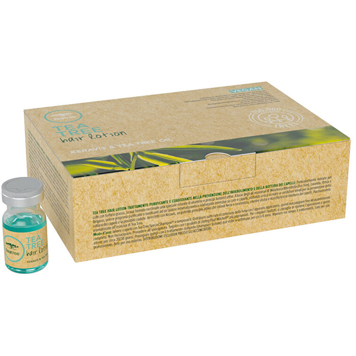 Tea Tree Keravis & Tea Tree Oil Hair Lotion ( 12 x 6 ml ) - Pečující kúra proti vypadávání vlasů