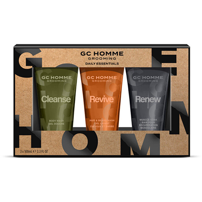Grace Cole Homme Grooming Daily Essentials ( Mandarinka, Bergamot & Rozmarýn ) - Dárková sada tělové péče