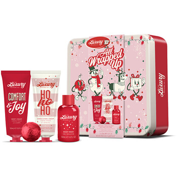 Christmas Body Care Set in a Tin ( Vánoční cukrovinky, Kakao & Vanilka ) - Dárková sada péče o tělo v plechové dóze