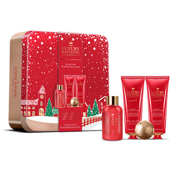 Winter Body Care Set in a Tin ( Fík & Brusinka ) - Dárková sada péče o tělo v plechové dóze
