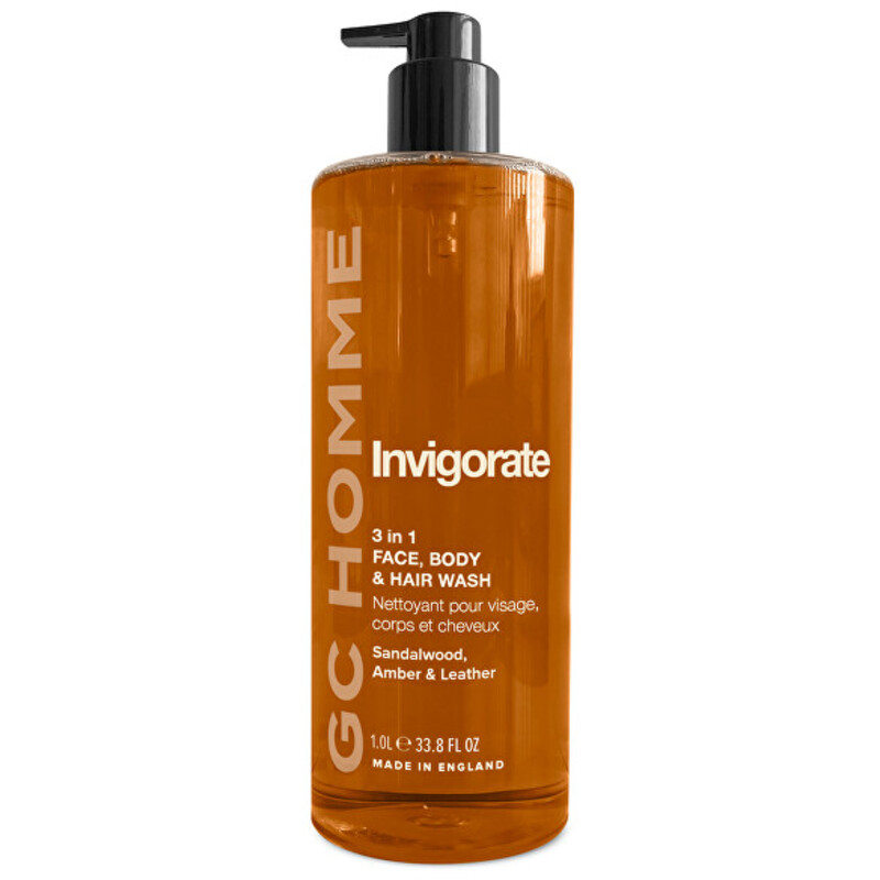 Homme Invigorate Body Wash ( Santal, Jantar & Kůže ) - Posilující mycí gel 3v1
