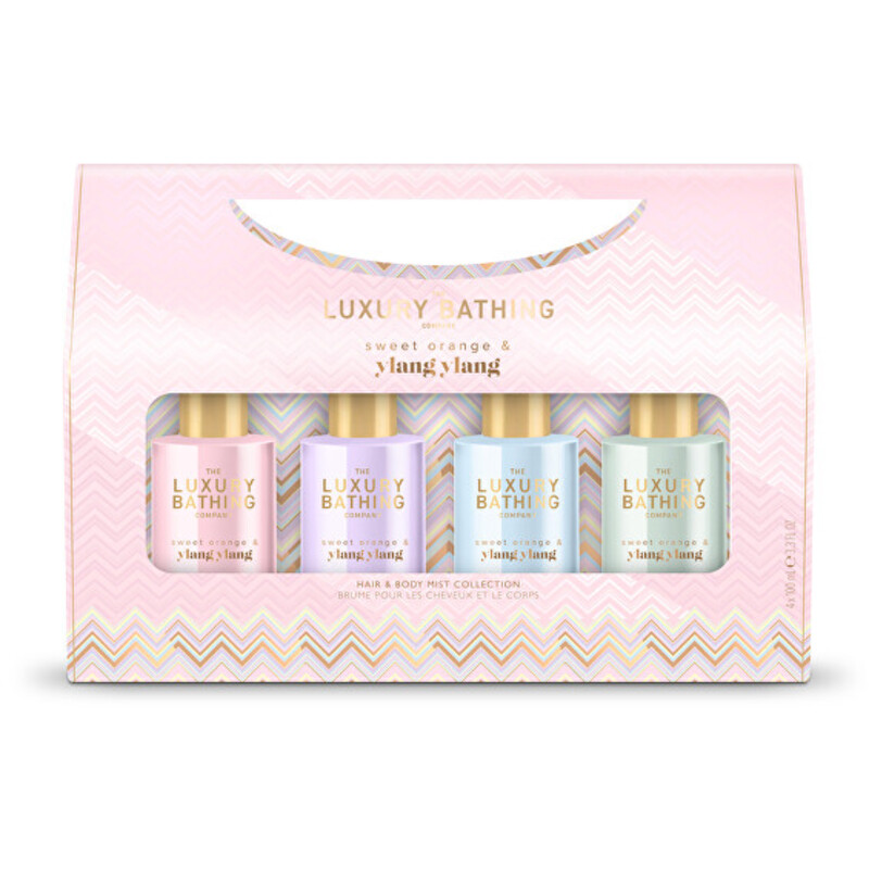 Hair & Body Mist Collection ( Pomeranč & Ylang Ylang ) - Dárková sada mlh na tělo a vlasy