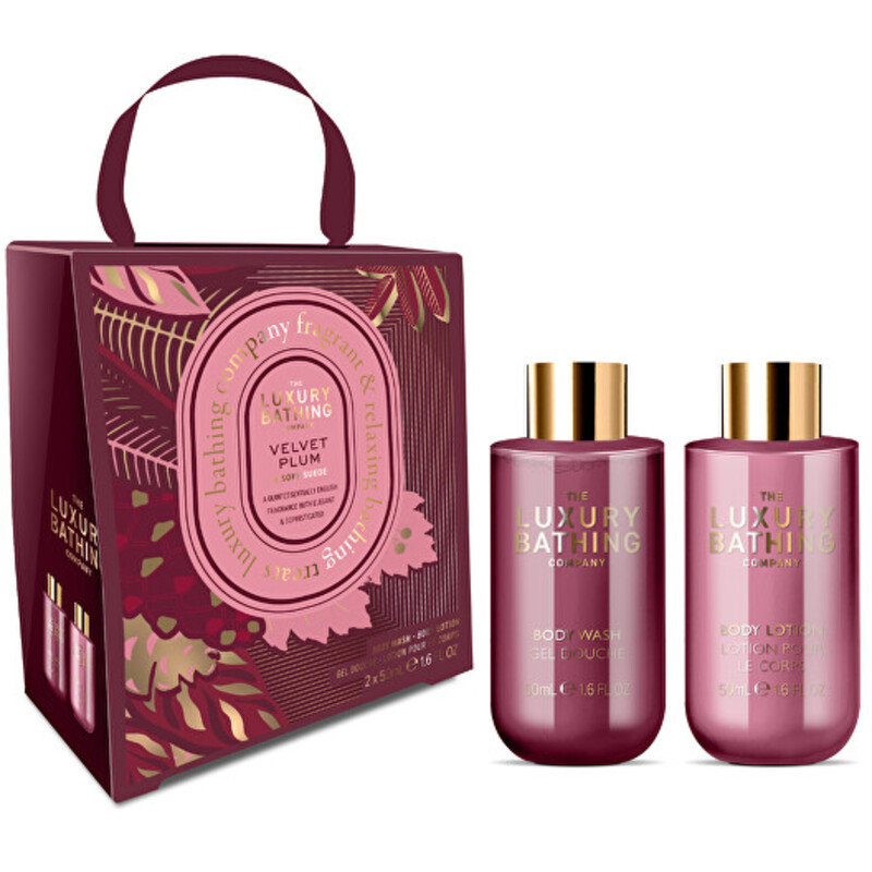 Velvet Plum & Soft Suede Body Care Mini Set - Dárková mini sada péče o tělo ( 2 ks )