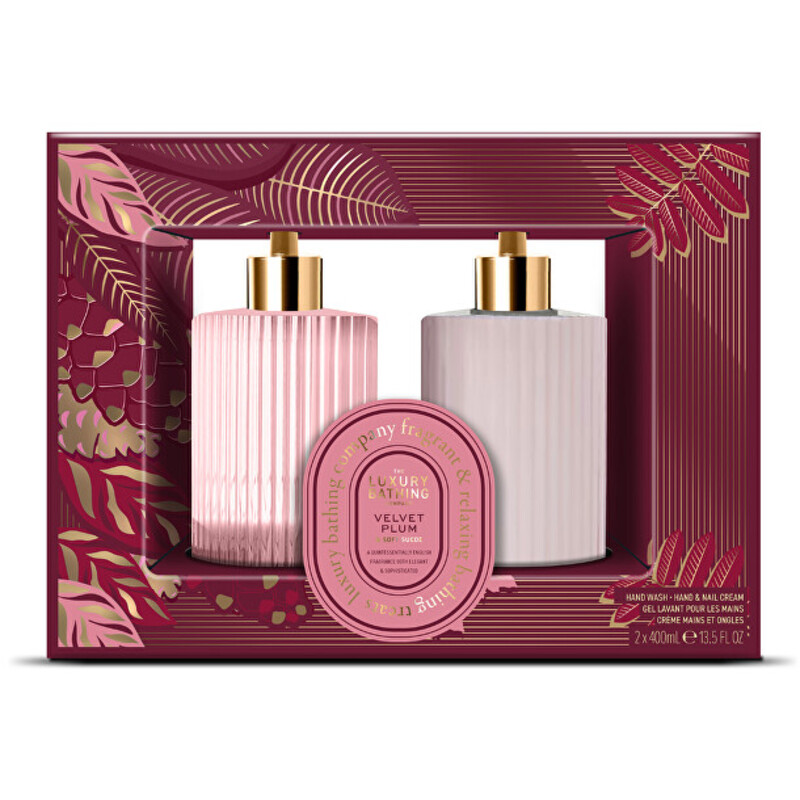 Velvet Plum & Soft Suede Hand Care Duo - Dárková sada péče o ruce ( 2 ks )
