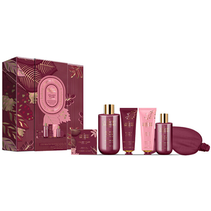 Velvet Plum & Soft Suede Body Care Set - Dárková sada péče o tělo ( 6 ks )