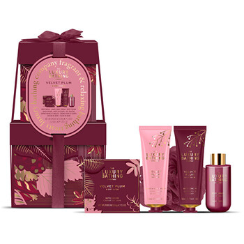 Velvet Plum & Soft Suede Body Care Gift Set - Dárková sada péče o tělo ( 5 ks )