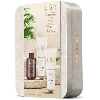 Wellness Spa Body Care Trio - Dárková sada péče o tělo v plechové dóze ( 3 ks )