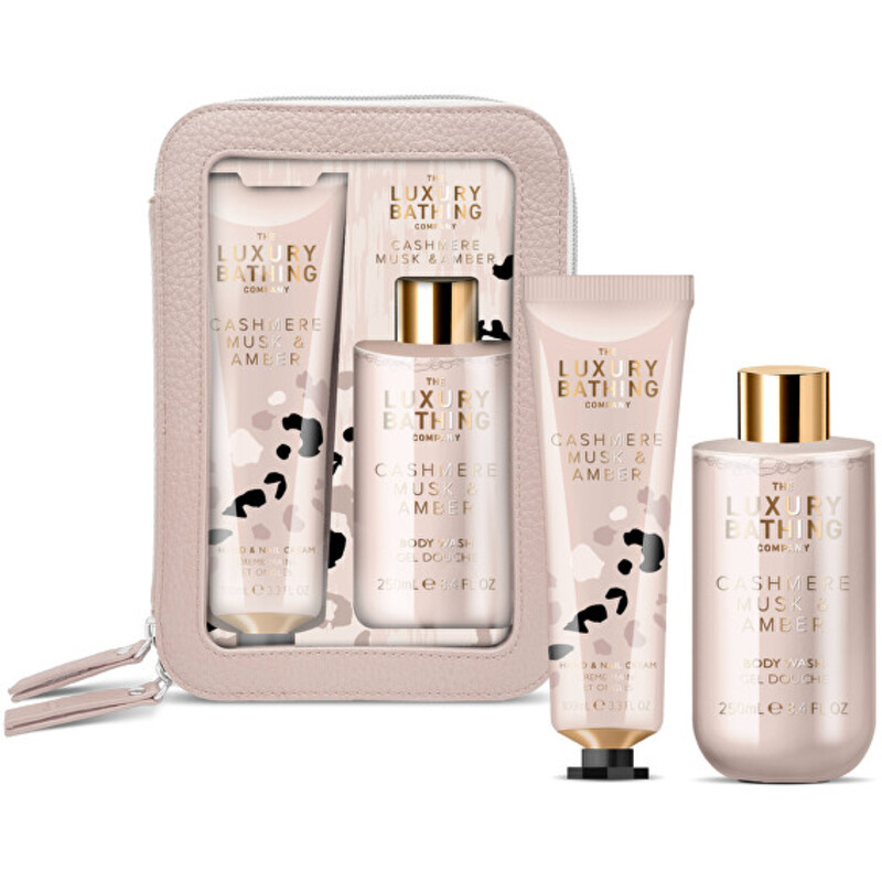 Body Care Set ( Kašmír, Mošus & Ambra ) - Dárková sada péče o tělo v taštičce ( 2 ks )