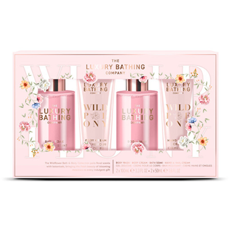 Wild Peony Gift Set ( Pivoňka, Broskev & Malina ) - Dárková sada péče o tělo ( 4 ks )