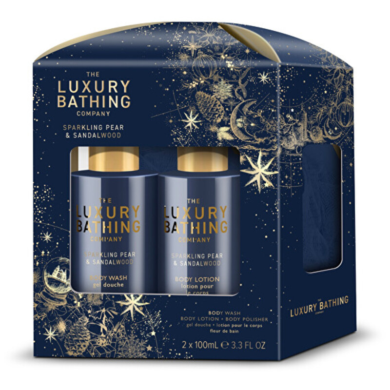 Sparkling Pear Shower Set ( Hruška & Santalové dřevo ) - Dárková sada péče o tělo ( 3 ks )