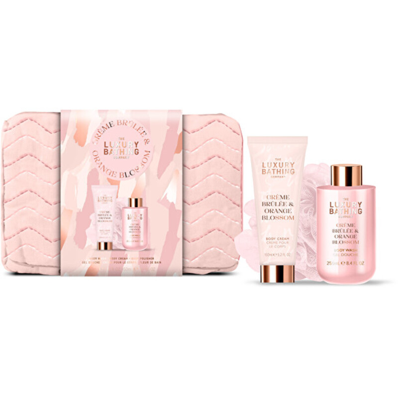 Creme Brulée Body Care Trio ( Creme Brulée, Pomerančový květ ) - Dárková sada péče o tělo ( 3 ks )