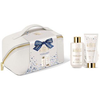 Luxury Bathing Body Care Set ( Bergamot, Zázvor & Lemongrass ) - Dárková sada v taštičce ( 3 ks )