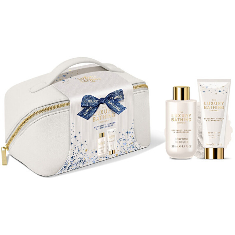 Luxury Bathing Body Care Set ( Bergamot, Zázvor & Lemongrass ) - Dárková sada v taštičce ( 3 ks )