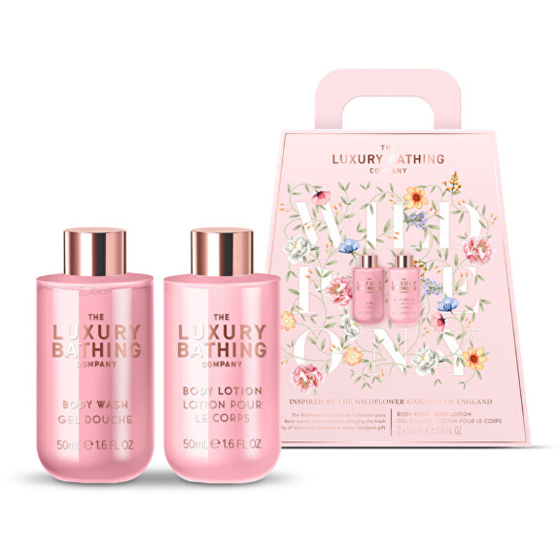 Peony & Peach Mini Duo ( Pivoňka, Broskev & Malina ) - Dárková mini sada péče o tělo ( 2 ks )