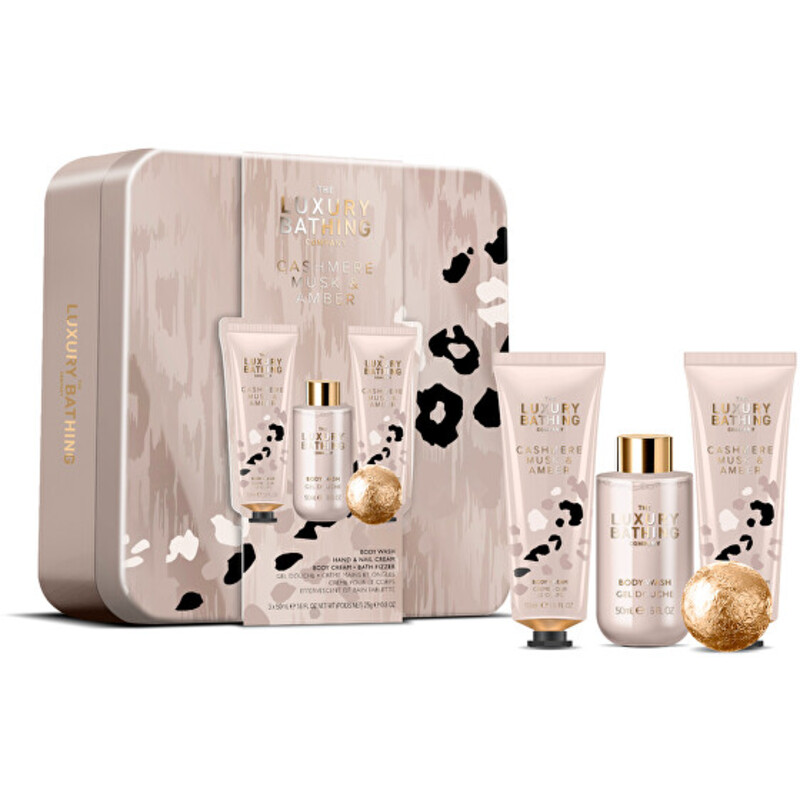 Cashmere Gift Box ( Kašmír, Mošus & Ambra ) - Dárková sada tělové péče v dóze ( 4 ks )
