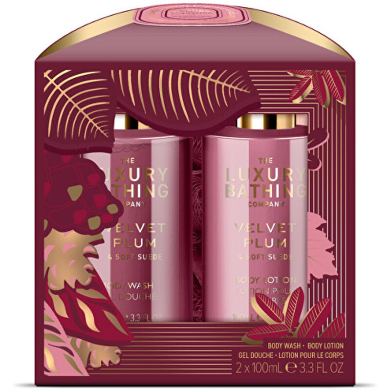 Velvet Plum & Soft Suede Body Care Duo - Dárková sada péče o tělo