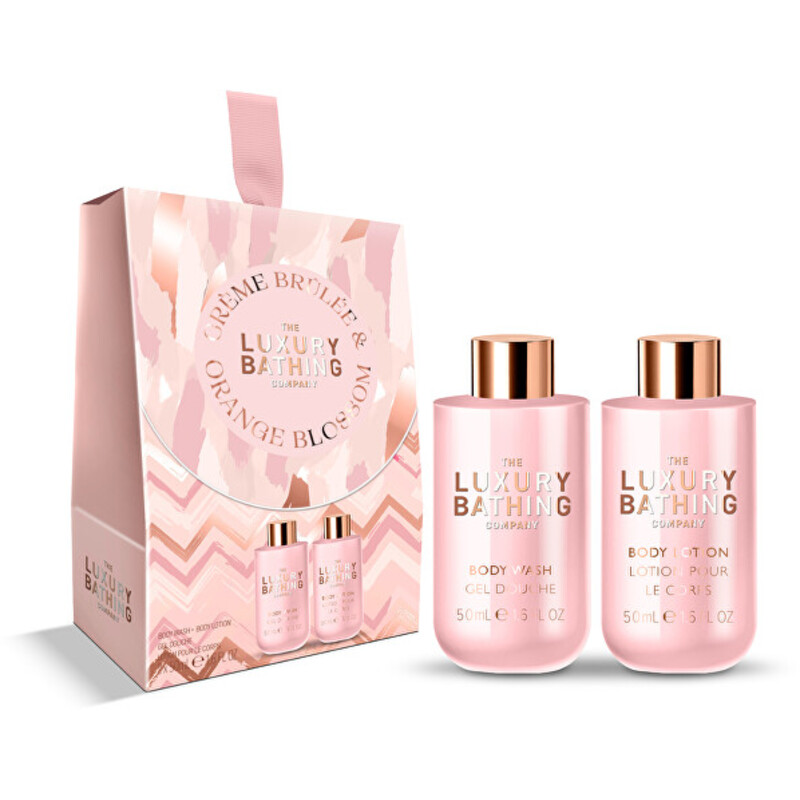 Creme Brulée Mini Body Care Set ( Creme Brulée & Pomerančový květ ) - Dárková mini sada péče o tělo ( 2 ks )