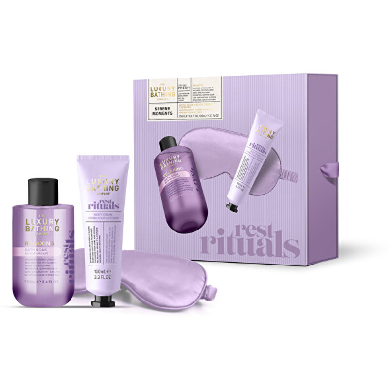 Lavender Relaxing Set ( Levandule ) - Dárková sada péče o tělo pro relaxační rituál ( 3 ks )