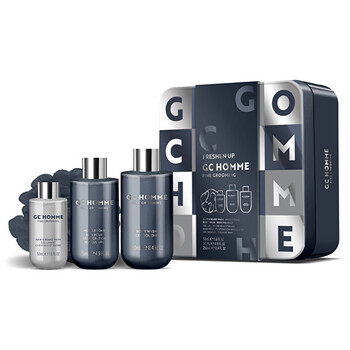Homme Shower Care Set ( Černý pepř & Mandarinka )- Dárková sada v plechové dóze ( 4 ks )
