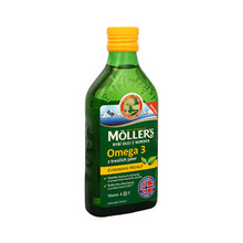 Möller´s rybí olej Omega 3 z tresčích jater s citronovou příchutí 250 ml