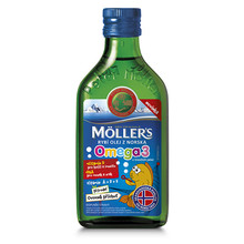 Möller`s rybí olej z tresčích jater z Norska s přírodní ovocnou příchutí 250 ml