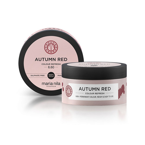 Maria Nila Autumn Red Colour Refresh Mask - Jemná vyživující maska bez permanentních barevných pigmentů 100 ml