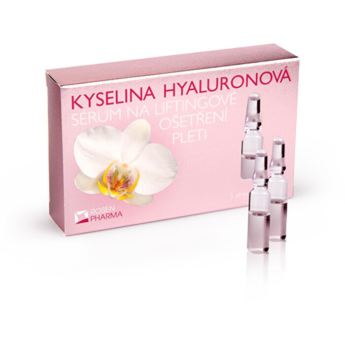 ROSENPHARMA Kyselina hyaluronová - sérum na liftingové ošetření pleti 5 ampulí