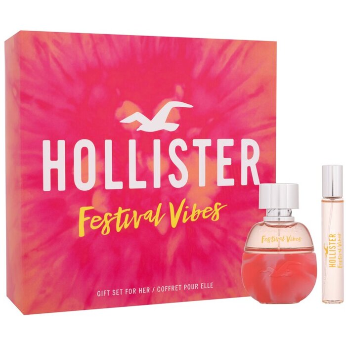 Hollister Festival Vibes for Her Dárková sada dámská parfémovaná voda 50 ml a dámská parfémovaná voda 15 ml