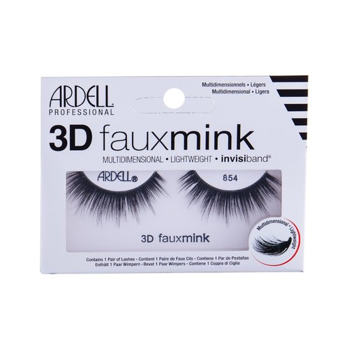 Ardell 3D Faux Mink 854 - Vícevrstvé umělé řasy 1 ks - Black