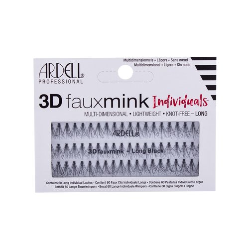 Ardell 3D Faux Mink Individuals Long ( 60 ks ) - Umělé řasy - Long Black