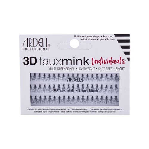 Ardell 3D Faux Mink Individuals Short ( 60 ks ) - Umělé řasy - Short Black