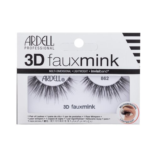 Ardell 3D Faux Mink 862 False Eyelashes - Vícevrstvé umělé řasy - Black