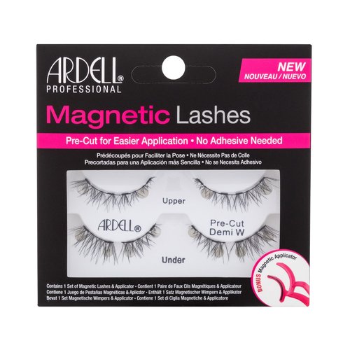 Ardell Magnetic Pre-Cut Demi Wispies False Eyelashes - Magnetické umělé řasy s aplikátorem - Black