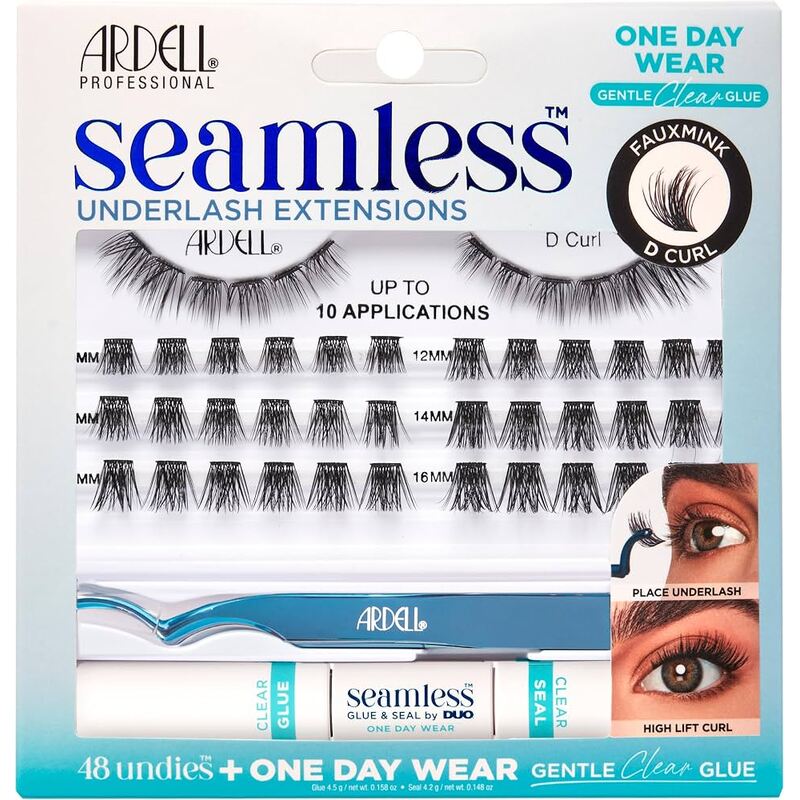 Seamless Underlash Extensions Kit Fauxmink D Curl - Doplňovací sada řas