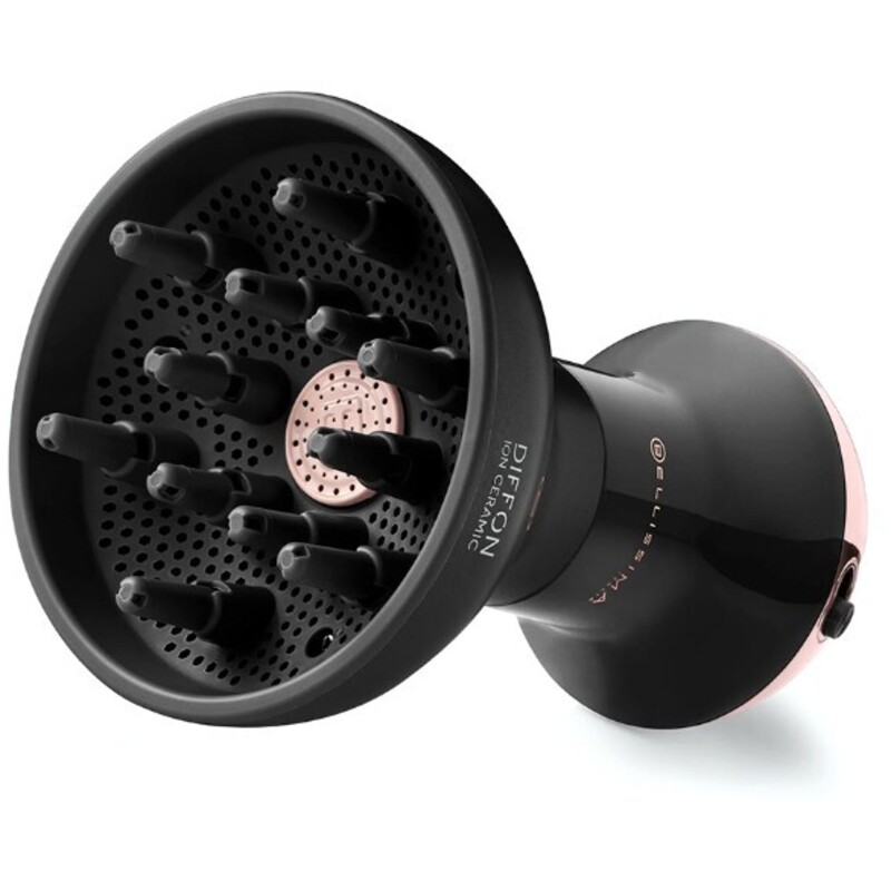 DIFFON Ion Ceramic Dual Voltage - Fén s difuzérem na vlnité vlasy 11968