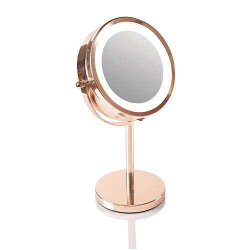 Rio-Beauty Rose Gold Mirror - Oboustranné kosmetické zrcátko