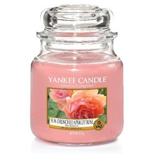 Sun-Drenched Apricot Rose Candle (marhuľová ruža) - Vonná sviečka