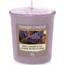 Dried Lavender & Oak Candle (sušená levanduľa a dub) - Aromatická votívná sviečka