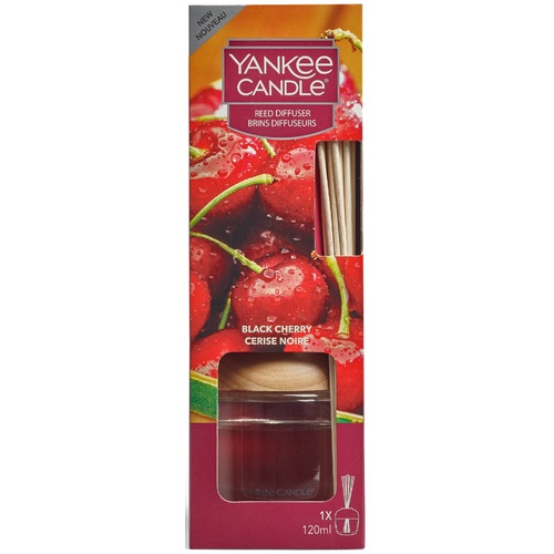 Yankee Candle Fragranced Reed vonná stébla Black Cherry Zralé třešně 120 ml
