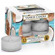 Coconut Splash Candle ( kokos ) - Aromatické čajové svíčky ( 12 ks )