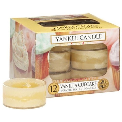 Yankee Candle Vanilla Cupcake Candle ( vanilkový košíček ) - Aromatické čajové svíčky ( 12 ks ) 9.8 g