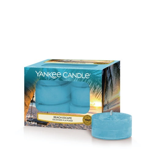 Yankee Candle Beach Escape Candle ( únik na pláž ) - Aromatické čajové svíčky ( 12 ks ) 9.8 g